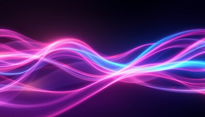 Obraz premium Abstract Glowing Waveforms