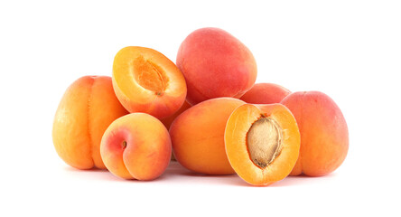 A cluster of delicious apricots, showcasing their vibrant colors and inviting textures.