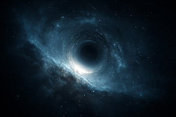 a black hole in the middle of a galaxy