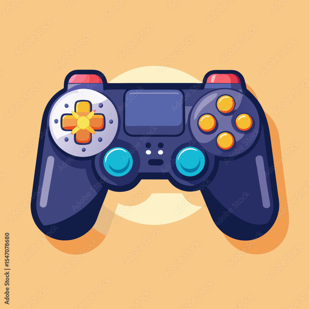 Poster stylish game controller design perfect for gaming logos branding and app icons