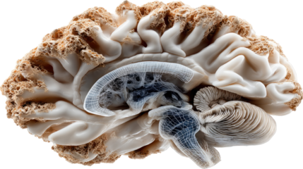 Human Brain Anatomical Model: A meticulously crafted anatomical model of the human brain showcases its intricate structures, providing a detailed glimpse into the center of thought and emotion.