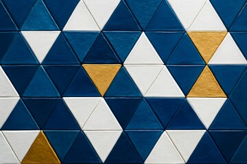 Abstract mosaic tile pattern with colorful geometric shapes for a seamless, vintage-inspired wall or floor design