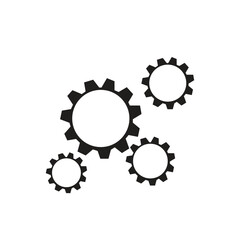 silhouette of a gear illustration of a gear a mechanical component shaped like a wheel with interlocking teeth