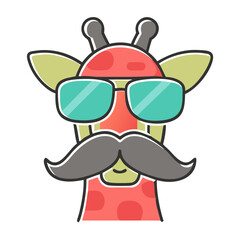 Giraffe in disguise cartoon