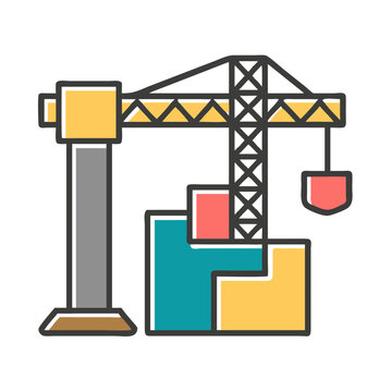 vector illustration of a construction site