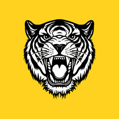 tiger head vector