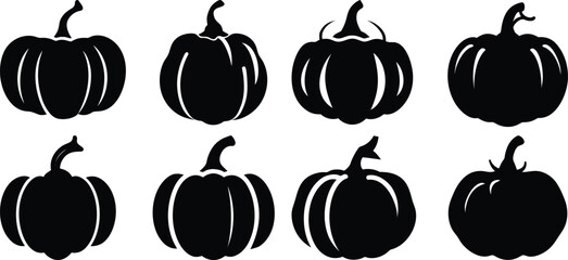 Pumpkin Silhouette Vector Pack