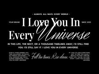 Streetwear Typography T-Shirt Design | Modern Bold Font Graphic for Tees