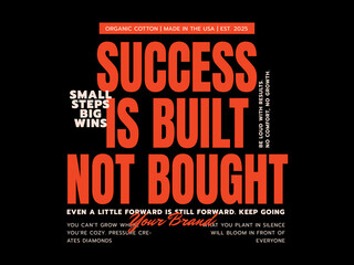 Streetwear Typography T-Shirt Design | Modern Bold Font Graphic for Tees