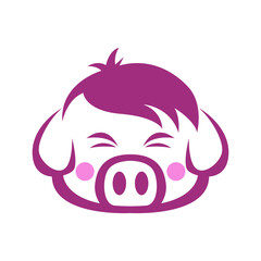 Pig logo icon design
