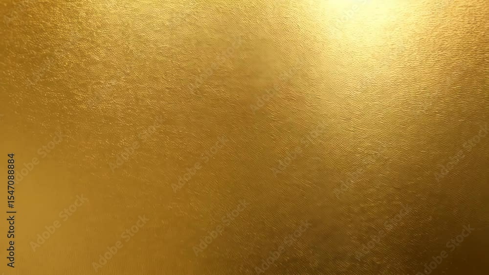 Poster elegant golden surface with textured pattern shimmering with reflected light in a diagonal sweep of 