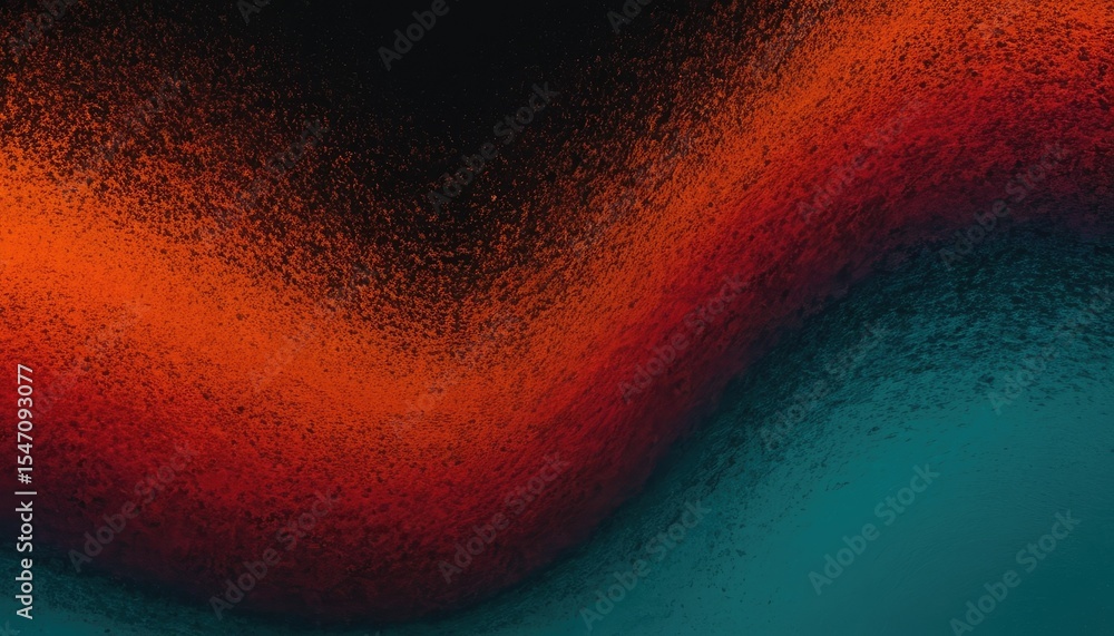 Poster abstract blue and orange gradient background with grunge texture and copy space 4
