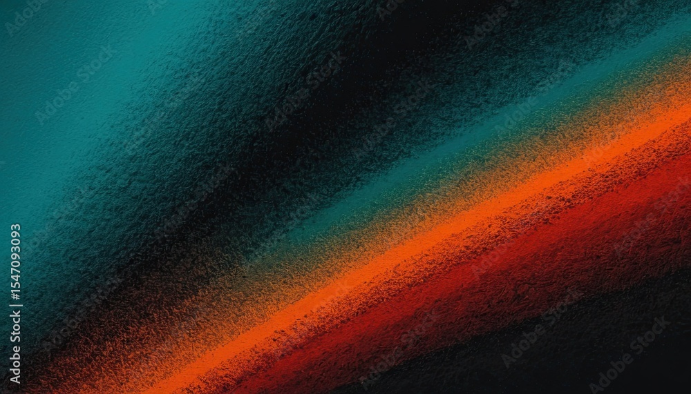 Poster abstract blue and orange gradient background with grunge texture and copy space 5