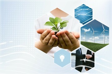 Alternative energy, photo remix