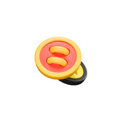 Single Yellow Button