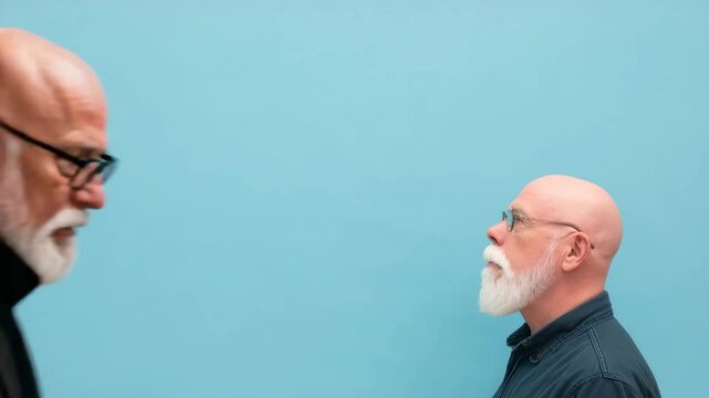 portrait of mycologist positioned to right displaying observant emotion