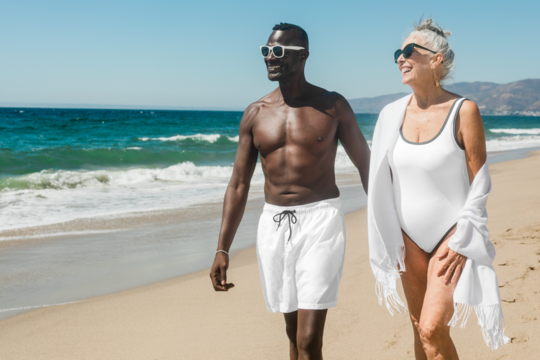 Png swimwear mockup shorts and one-piece swimsuit beach fashion