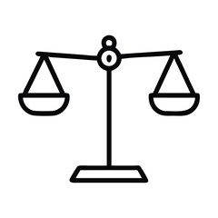 scales of justice vector illustration