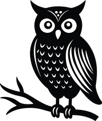 owl sitting on a branch