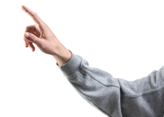 Finger pointing at something png