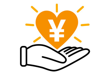募金,寄付,義援金,お金,ハート,手,現金,募金箱,寄付金,チャリティ,募金活動,慈善活動,共同募金,応援,提供,福祉,ボランティア,医療機関,支援,サポート,思いやり,助け合い,援助,救済,無償,公益,善意,優しい,寄金,支援金,イメージ,ピクトグラム,アイコン,シンプル,愛,マーク,透過,素材,ポイント,解決,提案,生活費