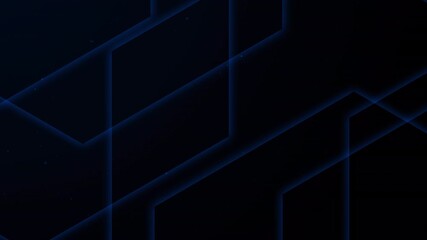 abstract background featuring glowing blue geometric lines on a deep black surface. Suitable for tech themes, crypto, digital innovation, or modern interfaces - Powered by Adobe