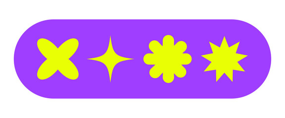 PNG Vibrant abstract geometric shapes on transparent background