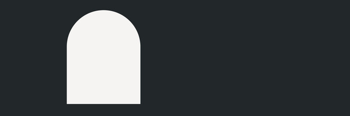 Fototapeta premium Arch frame background, black geometric design vector