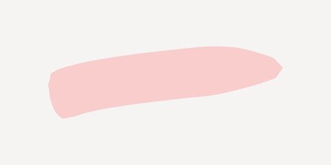 Pink brush stroke collage element vector