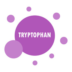 Obraz premium tryptophan amino acid