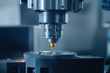 Cnc Machine Wood. Computer Numerical Control Cutter in Industrial Woodworking