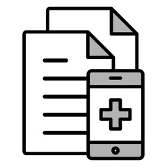 イラストアイコン素材：医療ファイル	
