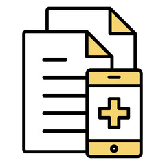 イラストアイコン素材：医療ファイル	
