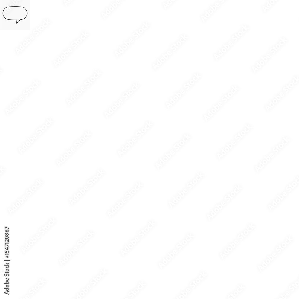Poster speech bubble outline shape vector