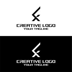 creative letter logo fx design vector