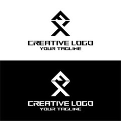 creative letter logo fx design vector