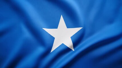 Somalian waving flag background video