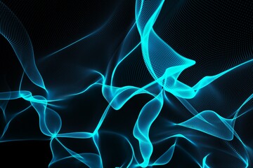 Abstract glowing black background