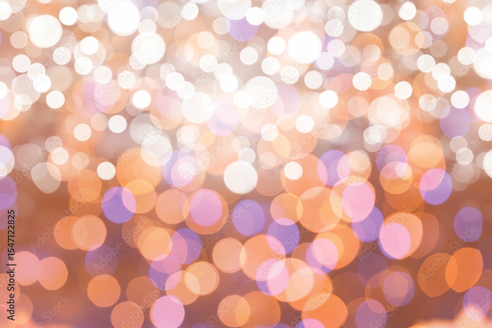Poster overlapping blurred circular light orbs are creating flat bokeh pattern on transparent background