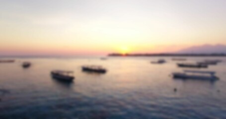 Fototapeta premium Boats moored on sea against clear sky