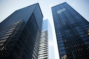 Low angle view of skyscrapers