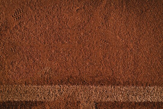 Close-up of brown sports ground