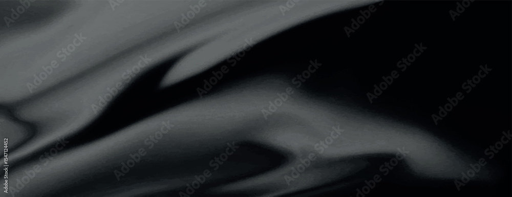 Poster abstract black background, background with smooth, flowing texture. black and gray tones create a sl