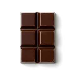 chocolate bar on white background