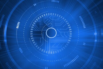 Futuristic shiny interface