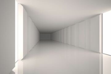 Obraz premium Digitally generated room with bright light