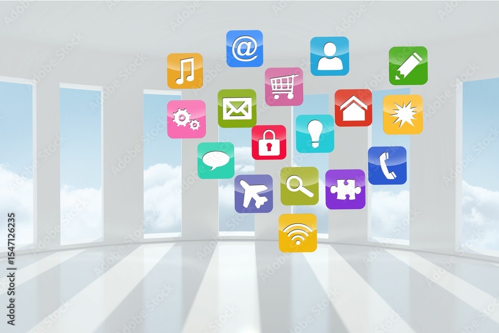 Poster computing application icons