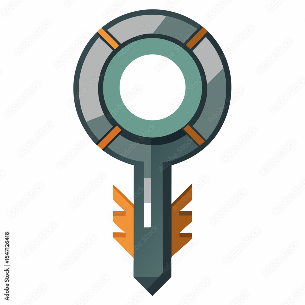 Poster sleek abstract key design element perfect for branding logos interfaces and app icons featuring a mo