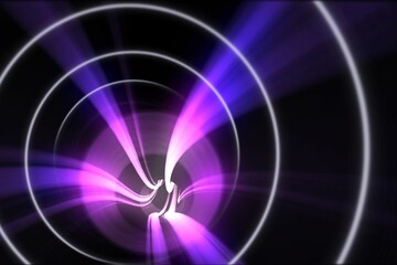 Grey spiral with purple light