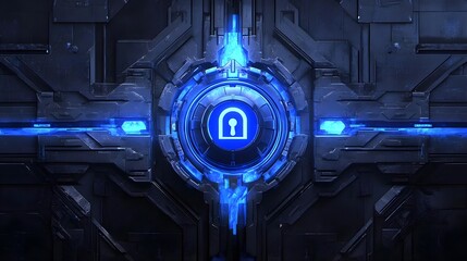 Futuristic, Security, System, Futuristic Security System Interface